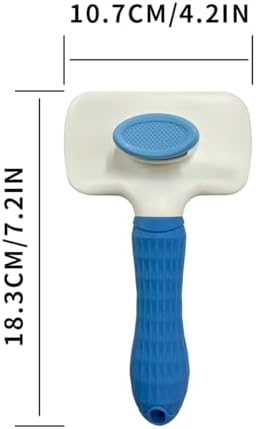 Pet Cleaning Deshedding Brush,Pet Hair Removal Brush for Shedding Massaging Grooming for Small Dogs,Cats,Rabbits(blue) - Image 5