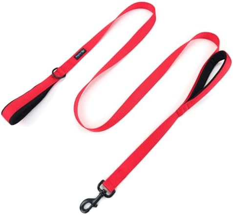 Wagtime Club Heavy Duty Double Handle Dog Leash for Large Medium Small Dogs by Waggin+Tails