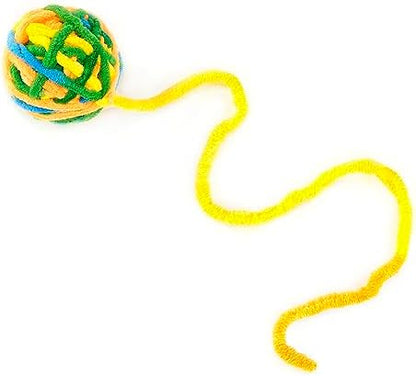 CHIWAVA 6PCS 20" Woolen Yarn Cat Toys Ball with Bell 2" Large Indoor Balls - Image 6