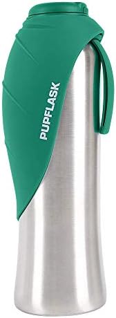 PupFlask Large Dog Water Bottle, Portable Stainless Steel Travel Bowl by TuffPupper