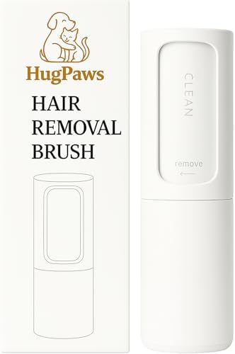 Pet Hair Remover Roller – 360° Self-Cleaning, Reusable Lint Roller for Pet Hair on Couch, Clothes, Car & Bed – Dog & Cat Fur Remover Brush – White by HugPaws