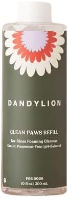 Dandylion, Clean Paws Refill, No Rinse Dog Paw Cleaner, Foaming Paw Washer by DandylionDogPawCleansers