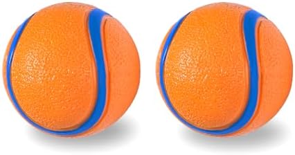 Dog Toy Ball,Rubber Sound-Producing Toy Ball, with a Groove Design That is Resistant to Bites, Has a High Bounce, Dog Training Interactive Pet Toy, Relieving Pet Anxiety（Large Size） by FCCUM