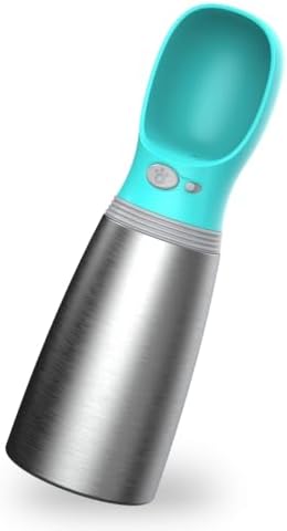 Dog Water Bottle, 23.67 oz Portable Stainless Steel Pet Water Dispenser - Image 6