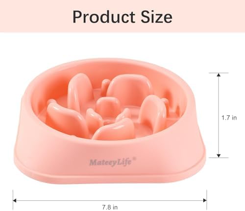 MateeyLife 2-Pack Slow Feeder Dog Bowls, 2 Cups, Dog Puzzle Feeder Bowl - Image 3