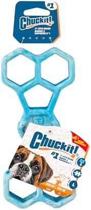 Chuckit! Holee Roller Dog Treat Puzzle Bone, Large, Blue – Interactive Treat & Chew Puzzle Toy for Dogs 60–100 lb – Durable Rubber Bone‑Shaped Fetch Toy for Mental Stimulation – Pack of 1 - Image 2