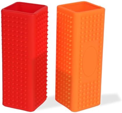 2pcs Pet Hair Remover, Car Carpet Cleaner for Dog & Cat Hair, Interior, Furniture, Sofa （Orange and Red） by Unknown