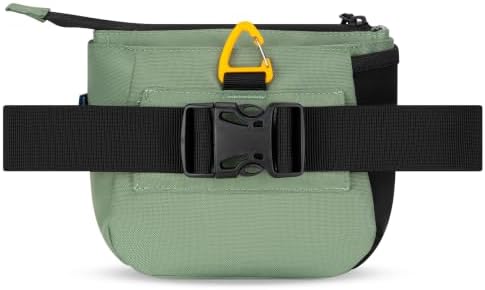 OllyDog Backcountry Day Bag | Dog Training Treat Pouch | Eco-Friendly Recycled Fabric Fanny Pack with Zipper Closure, Built-in Poop Bag Dispenser & Adjustable Waist Belt (Olivine) - Image 4