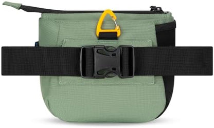OllyDog Backcountry Day Bag | Dog Training Treat Pouch | Eco-Friendly Recycled Fabric Fanny Pack with Zipper Closure, Built-in Poop Bag Dispenser & Adjustable Waist Belt (Olivine) - Image 4