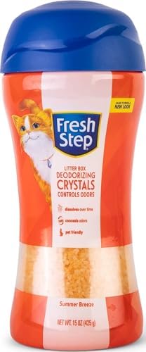 Fresh Step Cat Litter Crystals Deodorizer, Summer Breeze, 15 Oz by FreshStep