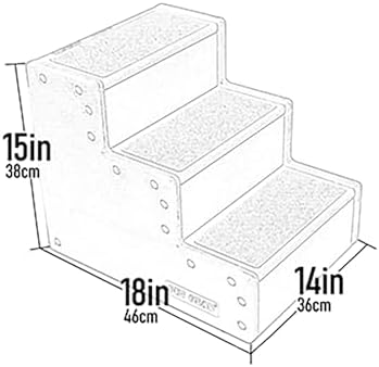 Pet Gear Pet Step III Pet Stairs, Cream Line Trellis Soft Step - Image 2