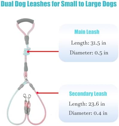 JiangYanus Double Dog Leash for Two Dogs Walking, No Tangle Dual Dog Leash - Image 7