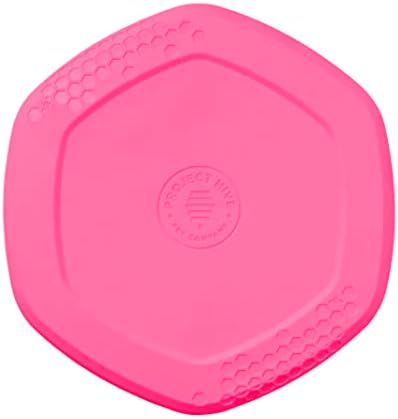 PROJECT HIVE ·PET COMPANY· Dog disc - Great for Fetch - Includes a Lick mat on Back - Floats in Water, Smooth Glide - Made in The USA (Wild Berry) by ProjectHivePetCompany