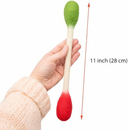 Glaciart One XXL Swabs Cat Toys with Catnip - 2 Pk | Durable for Chew, Cute Cat Toys Interactive Kitty for Boredom, Exercise, & Play | Filled w/Organic Catnip for Anxiety & as Digestive Aid - Image 5