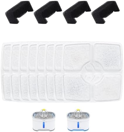 Wonder Creature Cubic Cat Water Fountain Filter 8 Filters + 4 Sponges by WonderCreature