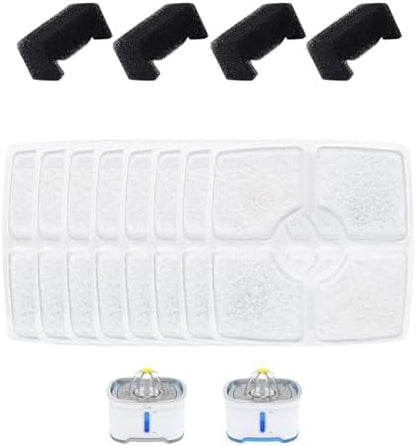 Wonder Creature Cubic Cat Water Fountain Filter 8 Filters + 4 Sponges by WonderCreature