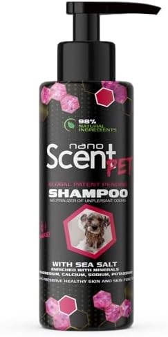 Pet Shampoo for Dogs & Cats, Deep Cleansing Coat Care & Lasting Freshness by nanoSCENT