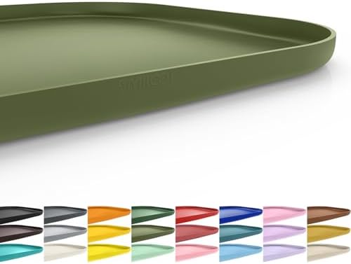 SMILOOL Waterproof Silicone Pet Food Mat with Raised Edge for Dog & Cat by smilool