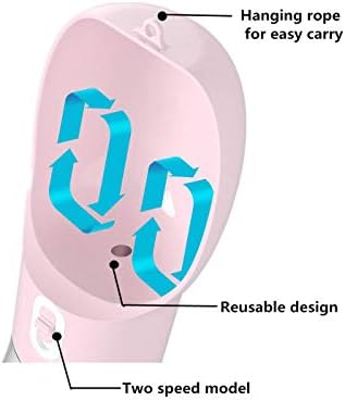 Portable Dog Water Bottle with Food Container Dishwasher Safe-Pink - Image 3