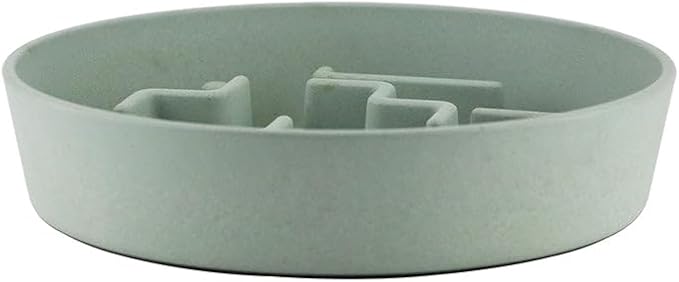 Sustainable Dog Slow Feeder Bowl – 11.8 OZ (350 ML) | Eco-Friendly Material, Dishwasher Safe | Suitable for Dry and Wet Food | Durable and Easy to Clean | Mint Green