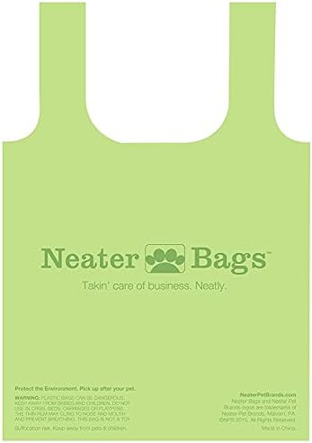 Neater Pet Brands Neater Bags Dog Waste Bag, No Rolls - Dog Poop Bags Dispense One at a Time, Doggie Poop Bag with Easy-Tie Handles, Dispenser Attaches to Any Leash (210 Count, Pink Chevron) - Image 5