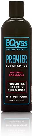 EQyss Premier Pet Shampoo - Cleanses & Moisturizes Coat, Adds Volume, Intensifies Colors, Residue-free Finish - For All Dogs, Cats, Puppies (16 oz) by EQyss