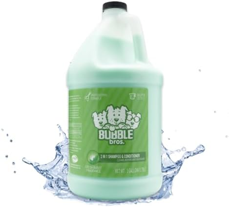 Bubble Bros. 2 in 1 Moisturizing Dog Shampoo and Conditioner, 1 Gallon by BubbleBros