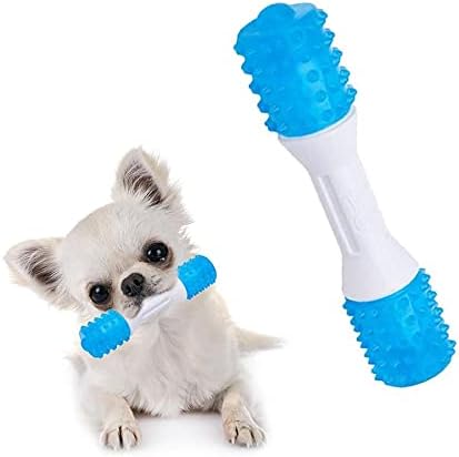 Puppy Teething Chew Toys up to 88 Lbs Dog Chew Toys for Gentle Chewers Promotes Dental Health Reduces Teething Discomfort Boredom Freshen Breath Dog Toy Made W/PU Rubber (Dental Stick, 5 inches)