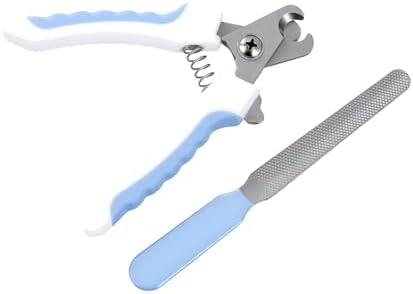 Dog Nail Clippers for Large Dogs, Pet Nail Clipper Kit for Small & Large Dogs & Cats，Dog Nail Clippers for Dogs and Cats - Safe and Easy to Use，Professional Dog & Cat Nail Trimmers (White) by KIVMTAR