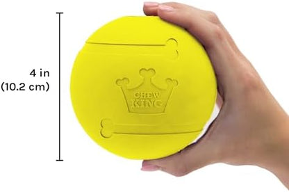 Chew King Flavored Rubber Ball Collection, 4 Inch Chicken Flavor Rubber Fetch Balls 2-Pk - Image 3
