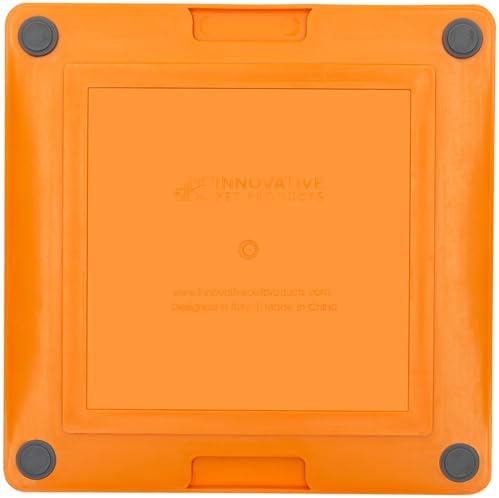 LickiMat Tuff, Heavy-Duty Buddy, Dog Slow Feeder Lick Mat, Boredom Anxiety Reducer; Perfect for Food, Treats, Yogurt, or Peanut Butter, Fun Alternative to a Slow Feed Dog Bowl, Orange - Image 3