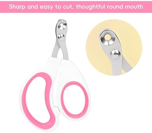 Stainless Steel pet Nail Clippers in Rose red, 1 piece per Sale - Image 2