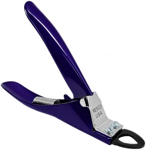 Resco Guillotine Dog Nail Clippers for Small to Medium Dogs, Color Series, Winner's Circle Purple by Resco+Pet+Products