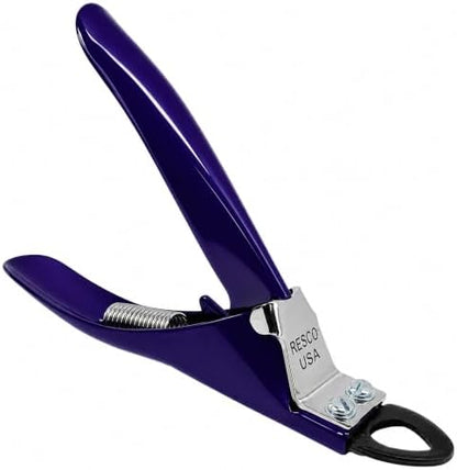 Resco Guillotine Dog Nail Clippers for Small to Medium Dogs, Color Series, Winner's Circle Purple by Resco+Pet+Products