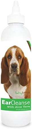 Healthy Breeds Basset Hound Ear Cleanse with Aloe Vera Cucumber Melon 8 oz by HealthyBreeds