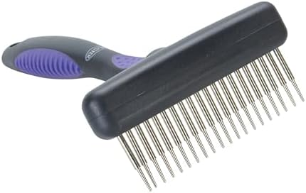 Kruuse Buster Flexible Undercoat Rake 20 Long Pins for Dogs – Gently Removes Loose Hair & Reduces Shedding by Kruuse