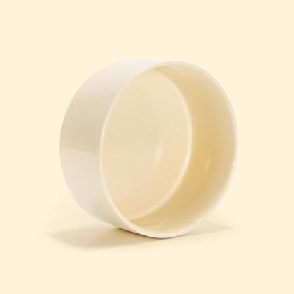 SPUNKYJUNKY 28.7OZ Ceramic Dog and Cat Bowl, Modern Cute Weighted Food Water Bowl for Replacement Beige (1 Pack) - Image 7