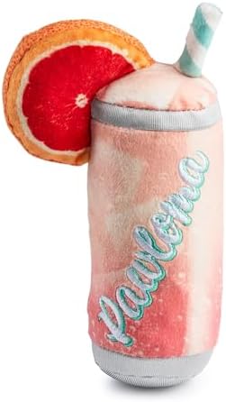 Haute Diggity Dog Pawloma Plush Dog Toy, Cocktail Parody Stuffed Chew Toys by HauteDiggityDog
