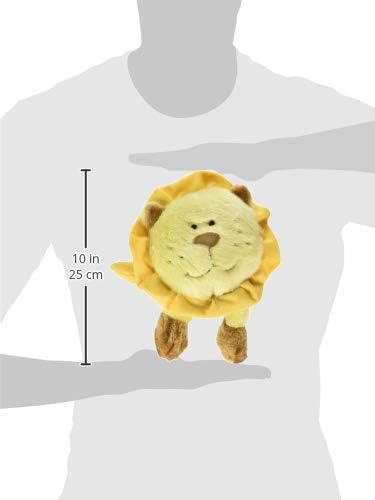 ZippyPaws Brainey Squeaky Plush Dog Toy, Lion