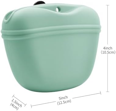 AUDWUD Silicone Dog Treat Pouch with Clicker Magnetic Closure Secure Clip - Image 5