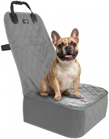 Active Pets Dog Car Seat Cover, Waterproof Front Seat Protector for SUV Truck Sedan, Pet Safety Travel Comfort System with Universal Fit, Grey by ActivePets