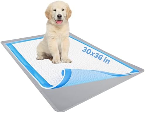 Dog Pee Pad Holder - Fits Up to 30” x 36” Pee Pad - 1 Pack - Light Grey by Skywin