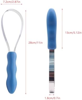 Dog Shedding Blade Dual-Sided Shedding Blades Stainless Steel Doggie Deshedding Brush Tool Curry Comb Dogs Brush Slicker Brushes for Grooming Pet Loose Hair Removal All Dogs Coat Types - Image 2