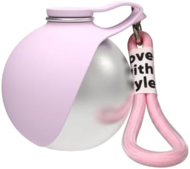 Dog Drinking Bottle, Leak-Proof Foldable Silicone Bowl (Pink B) by Unknown