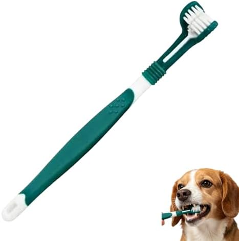 Triple Headed Dog Toothbrush with Soft Bristles for Pet Oral Care ﻿ by Unknown