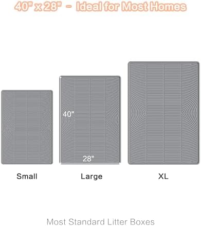 Extra Large Cat Litter Mat XL, 47" x 35", Silicone Waterproof - Image 7