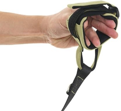 Gooby Wristband Surfer Leash with Traffic Handle - Portland Green, 6 FT - Comfortable Handsfree Leash with Adjustable Dual Handle and Additional Hook