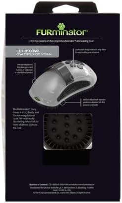 FURminator Curry Comb for Dogs & Cats With Short, Dense Coats - Image 2