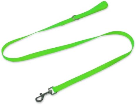 Waterproof Dog Leash, 5/6 FT Durable Odor-Proof Dog Leashes with Strong Metal Hooks Fits Small Medium or Large Dogs (Green, 6FT - 1 inch Width) by KiddingPets