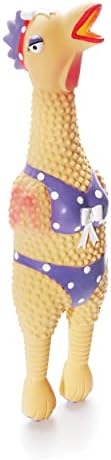 Outward Hound Squawkers Squeaky Latex Dog Toy, Henrietta, 11" by OutwardHound